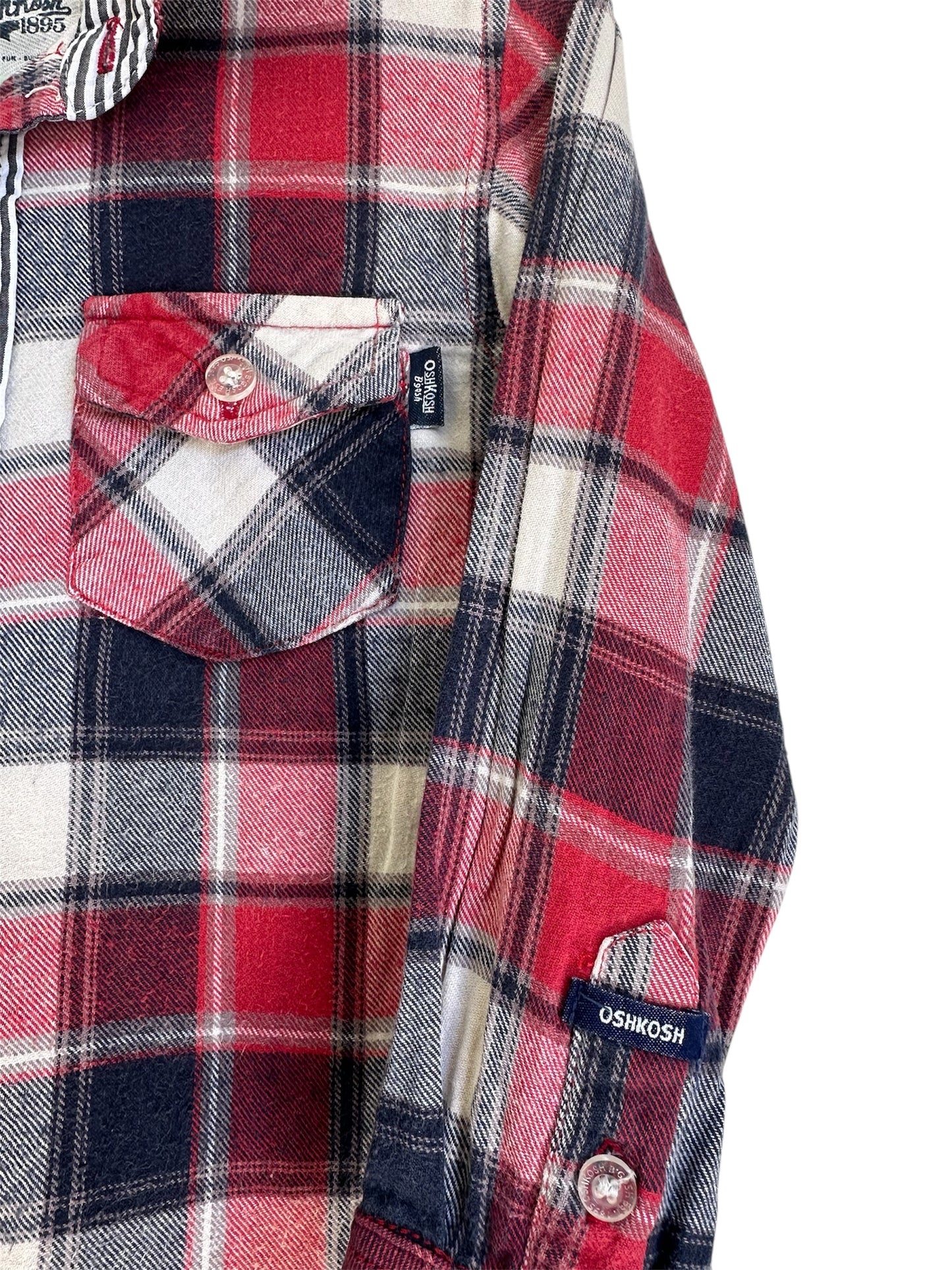 Oshkosh B’Gosh - Red & Navy Shirt - Size 3
