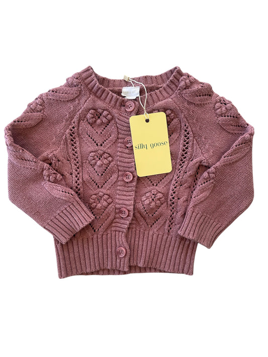 Jamie Kay - Ash Rose Knit Cardigan - Size 6-12 months