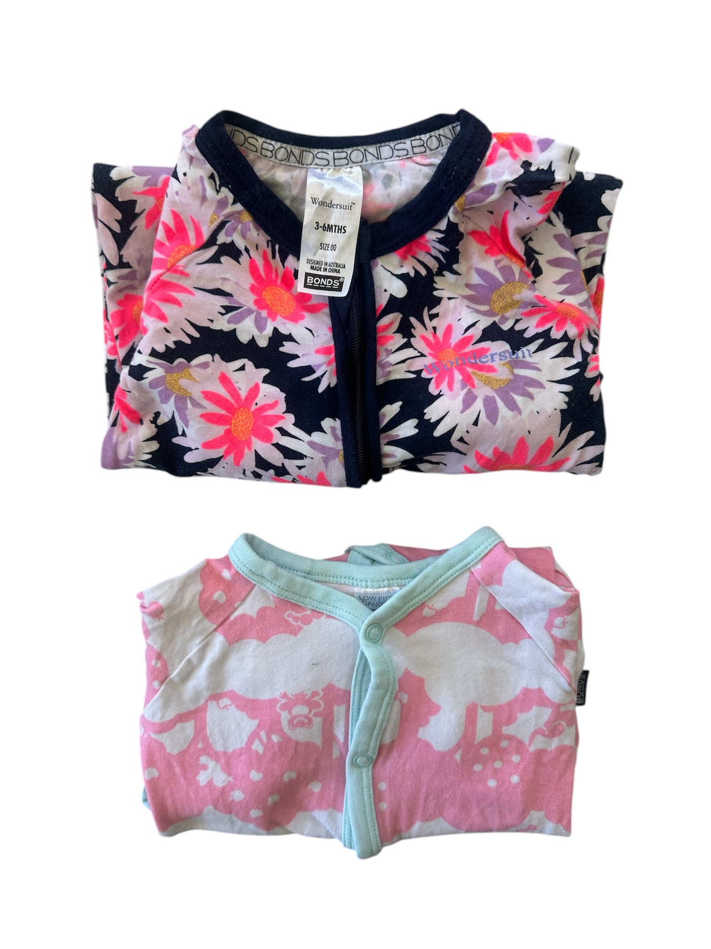 Bonds Wondersuits x2 - 3-6 months