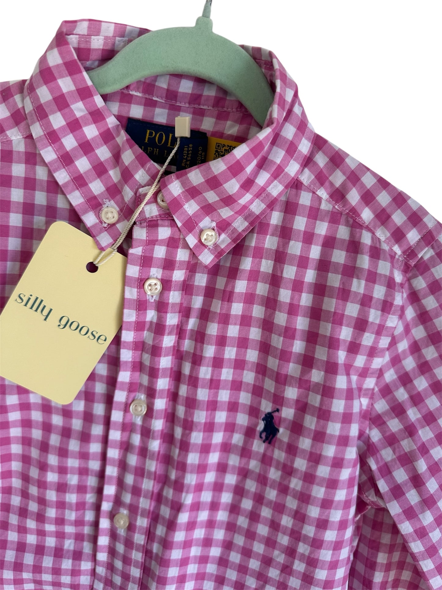 Ralph Lauren - Pink Check Shirt - Size 5