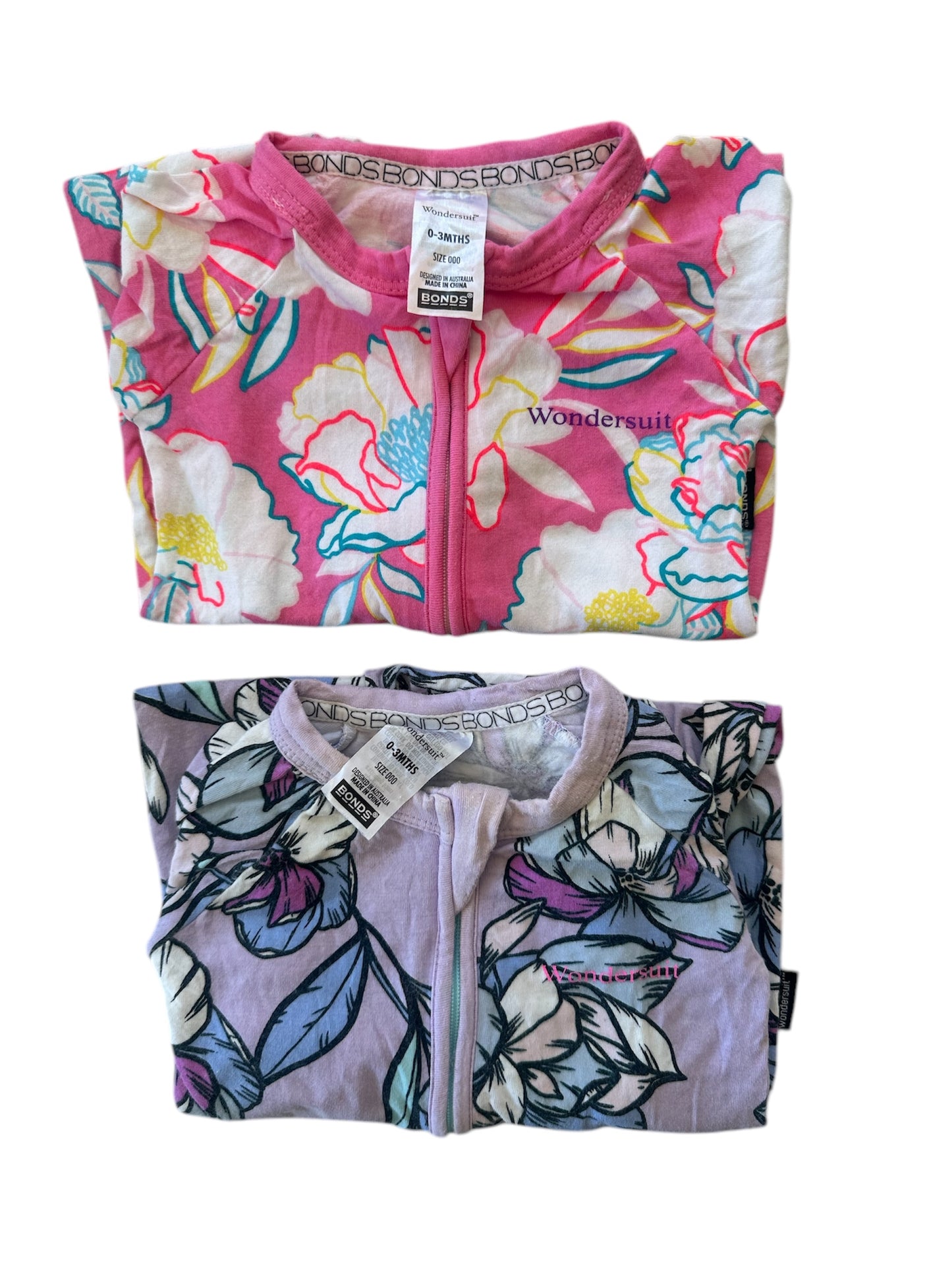 Bonds Wondersuits x2 - 0-3 months