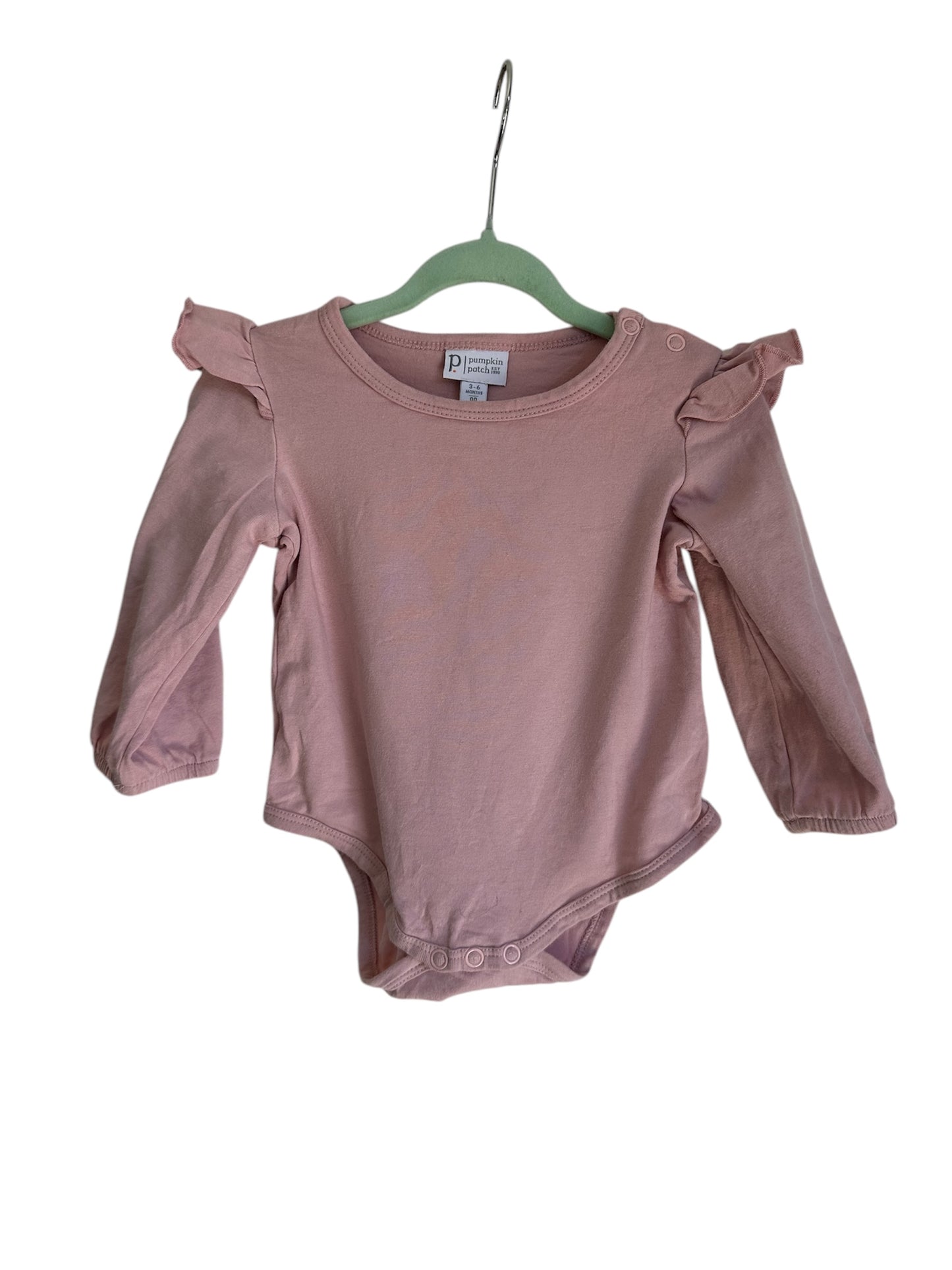 Pumpkin Patch - Pink Onesie - 3-6 months