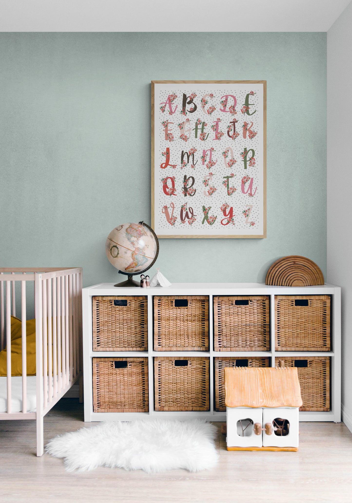 Floral Alphabet - Watercolour Painting Print