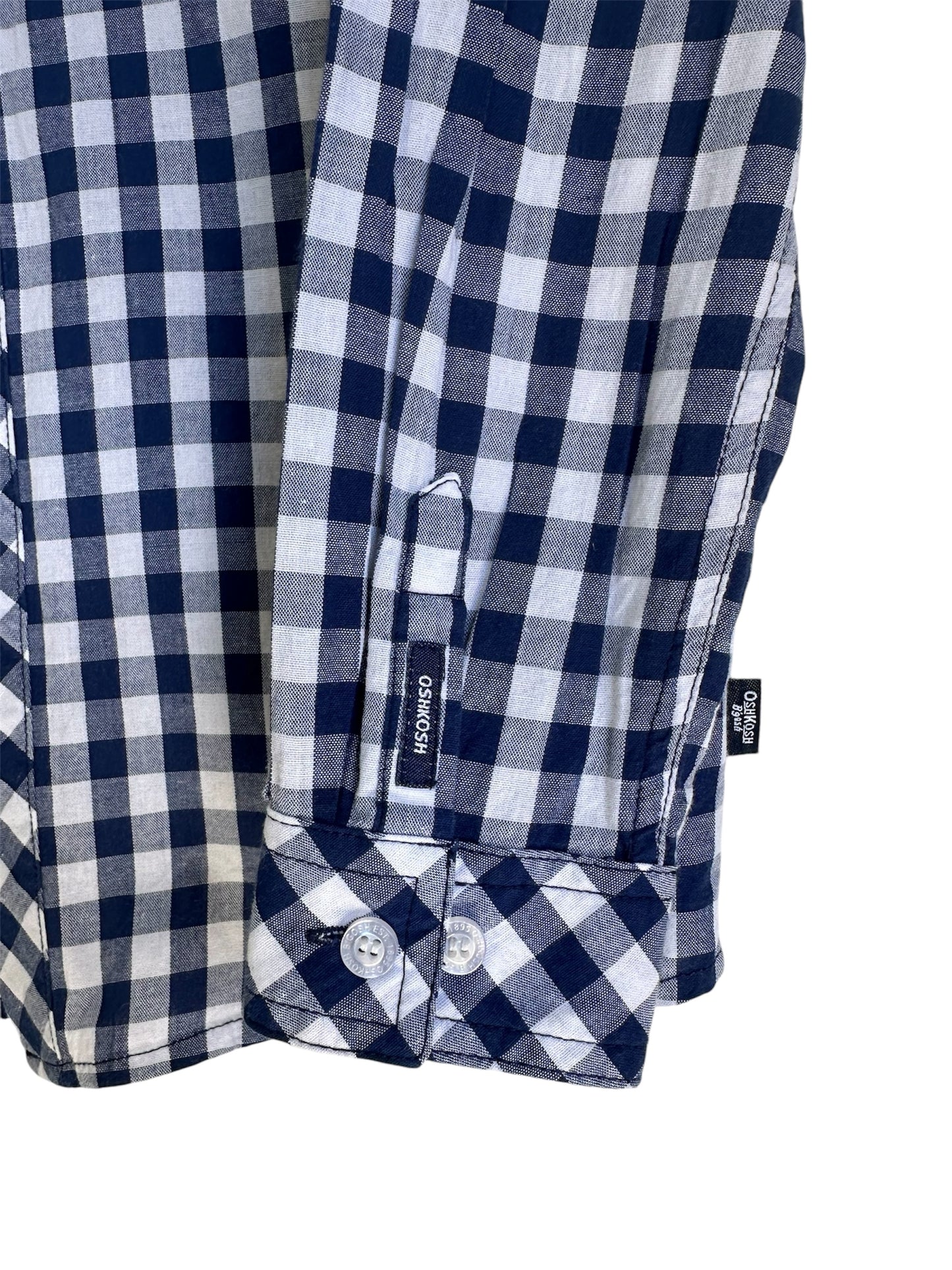 Osh Kosh B’Gosh Navy Check Shirt - Size 9-10