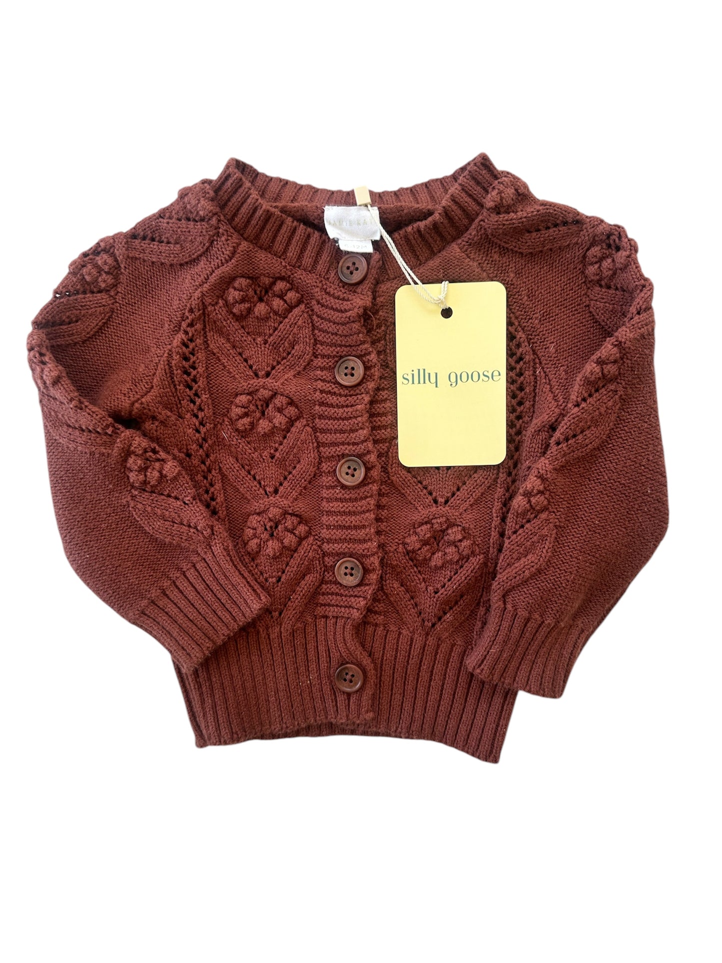Jamie Kay - Cherry Knit Cardigan - Size 6-12 months