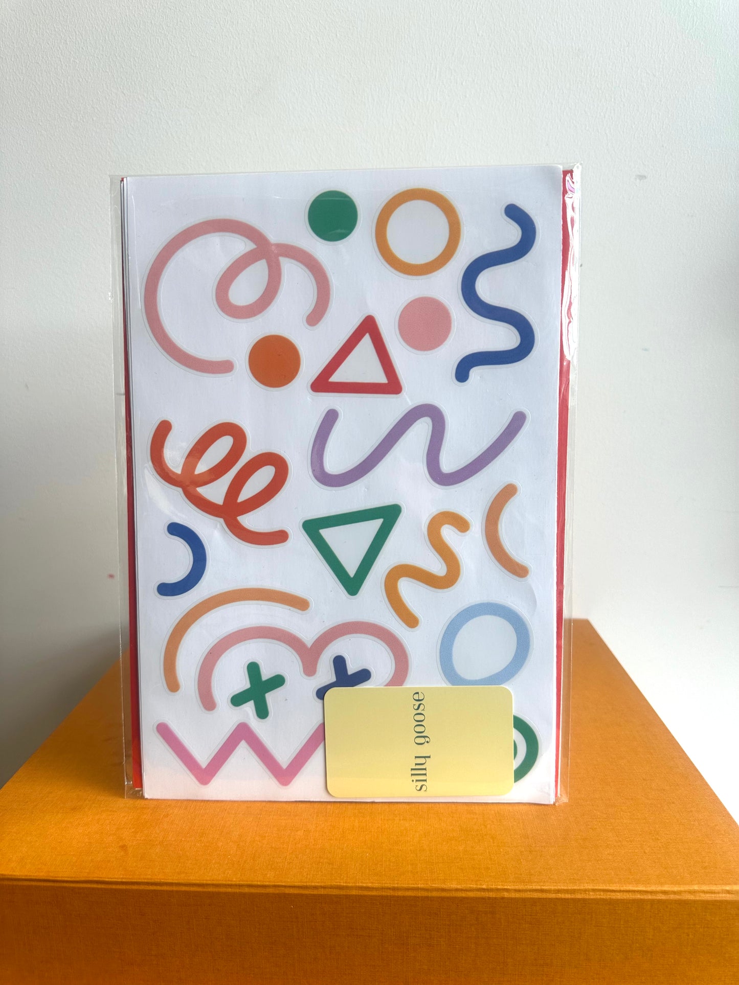 Squiggle Geometric Decal - 5 Sheets - Wall Stickers
