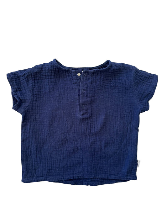 Bonds - Navy Cheesecloth Tshirt - Size 1-2