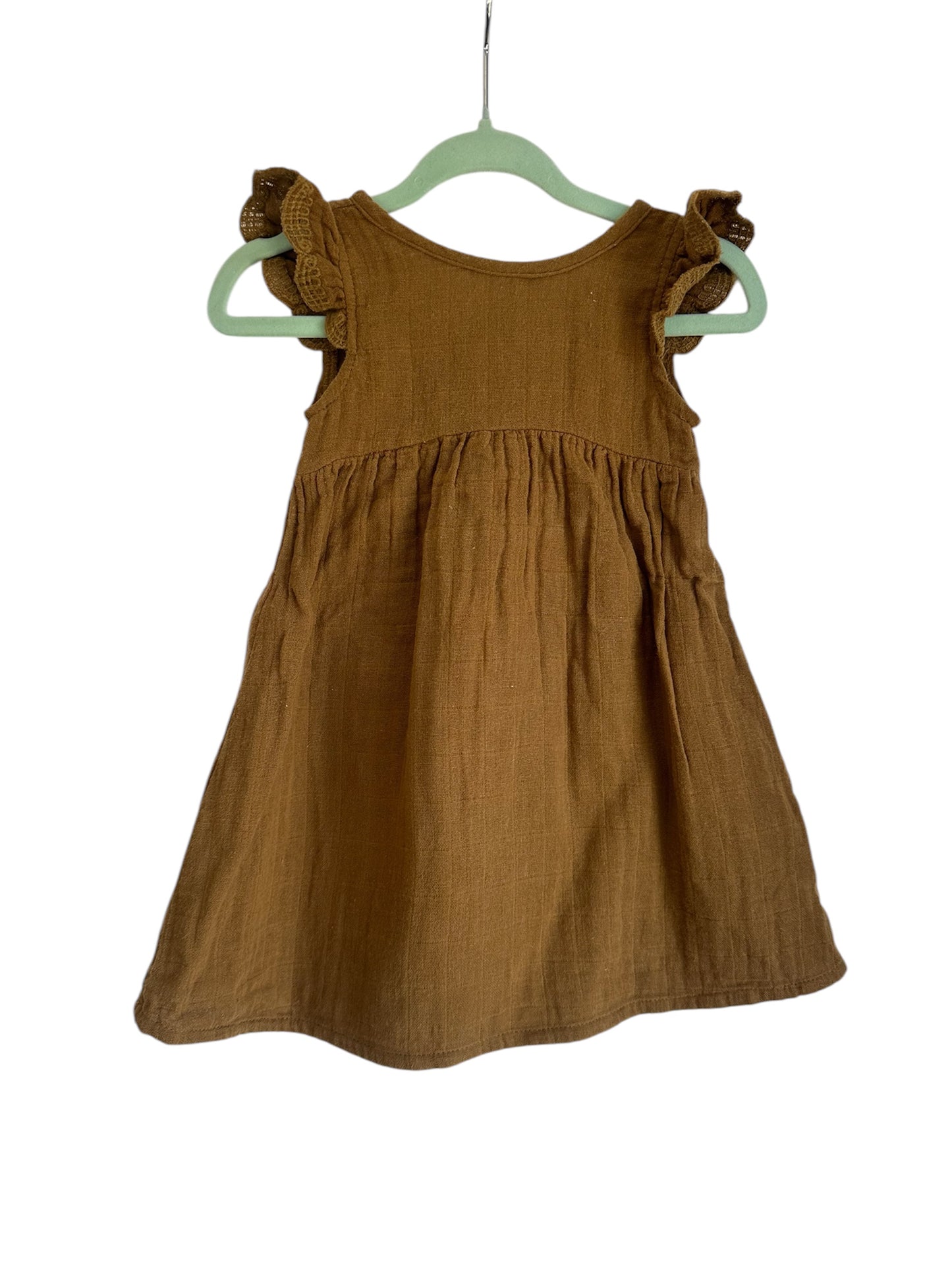 Jamie Kay - Brown Cotton Dress - 6-12 months