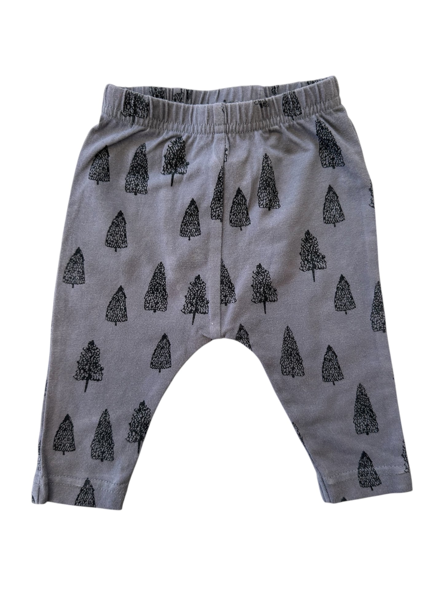 Nature Baby - Grey Tree Pants - 0-3 months