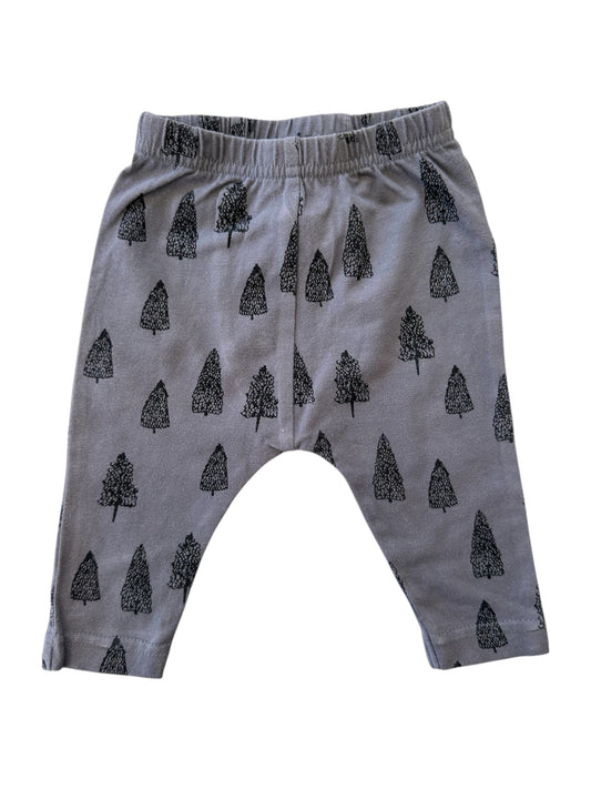 Nature Baby - Grey Tree Pants - 0-3 months