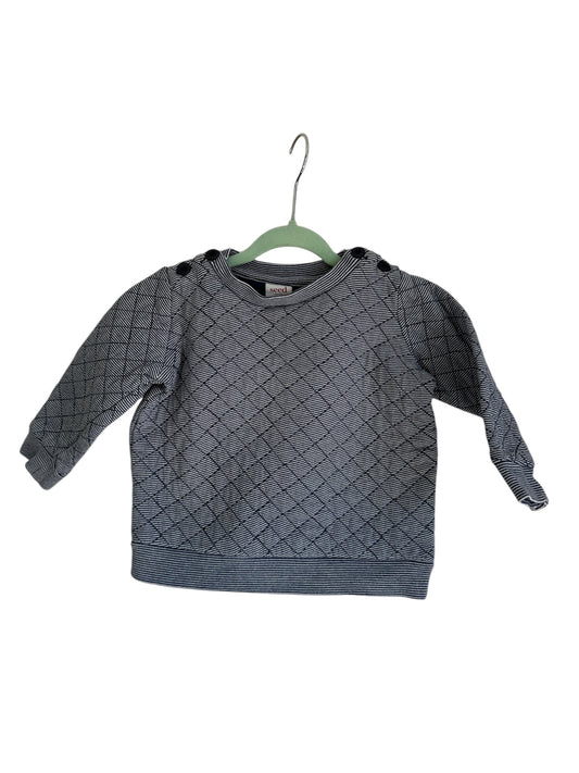Seed - Navy & White Jumper - 6-12 months