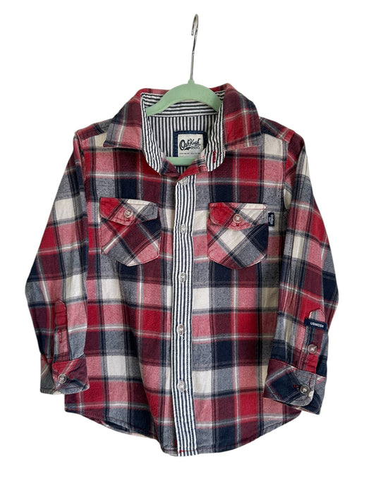 Oshkosh B’Gosh - Red & Navy Shirt - Size 3