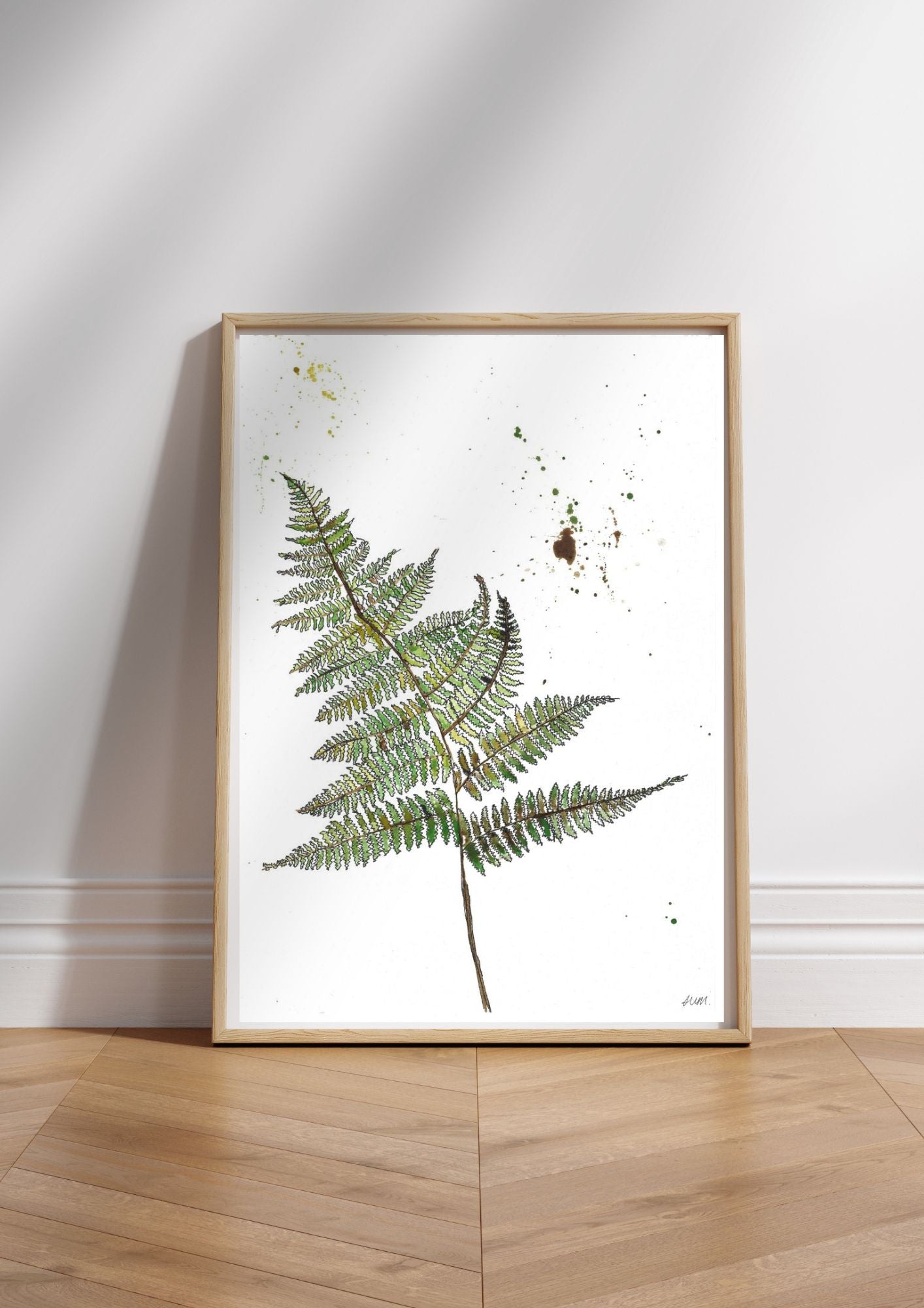 Silver Fern - Watercolour Painting Print