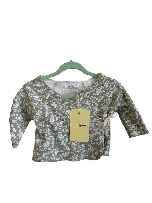 Jamie Kay - Green Floral Wrap Top - 3-6 months