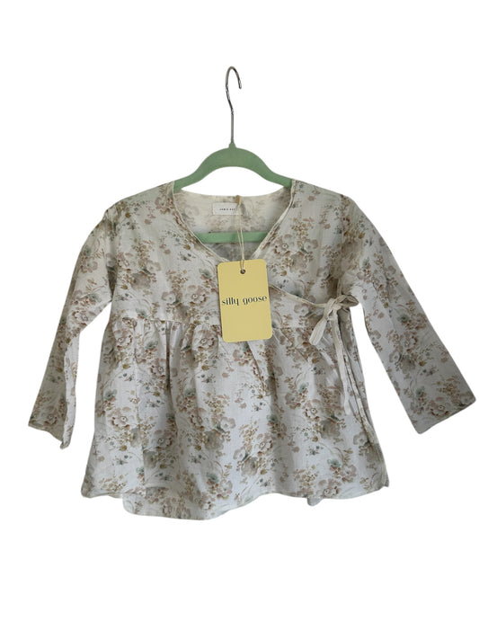 Jamie Kay - Green Floral Wrap Top - Size 3