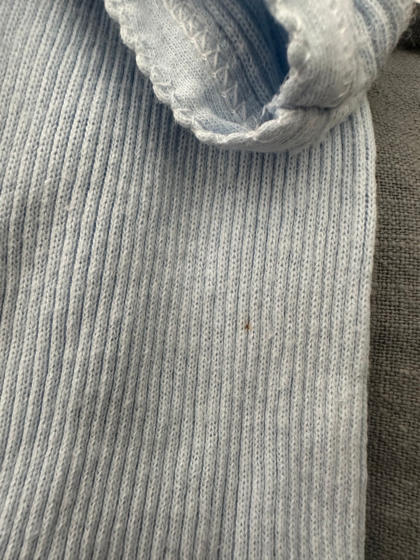 Dimples - Blue Singlet - 0-3 months