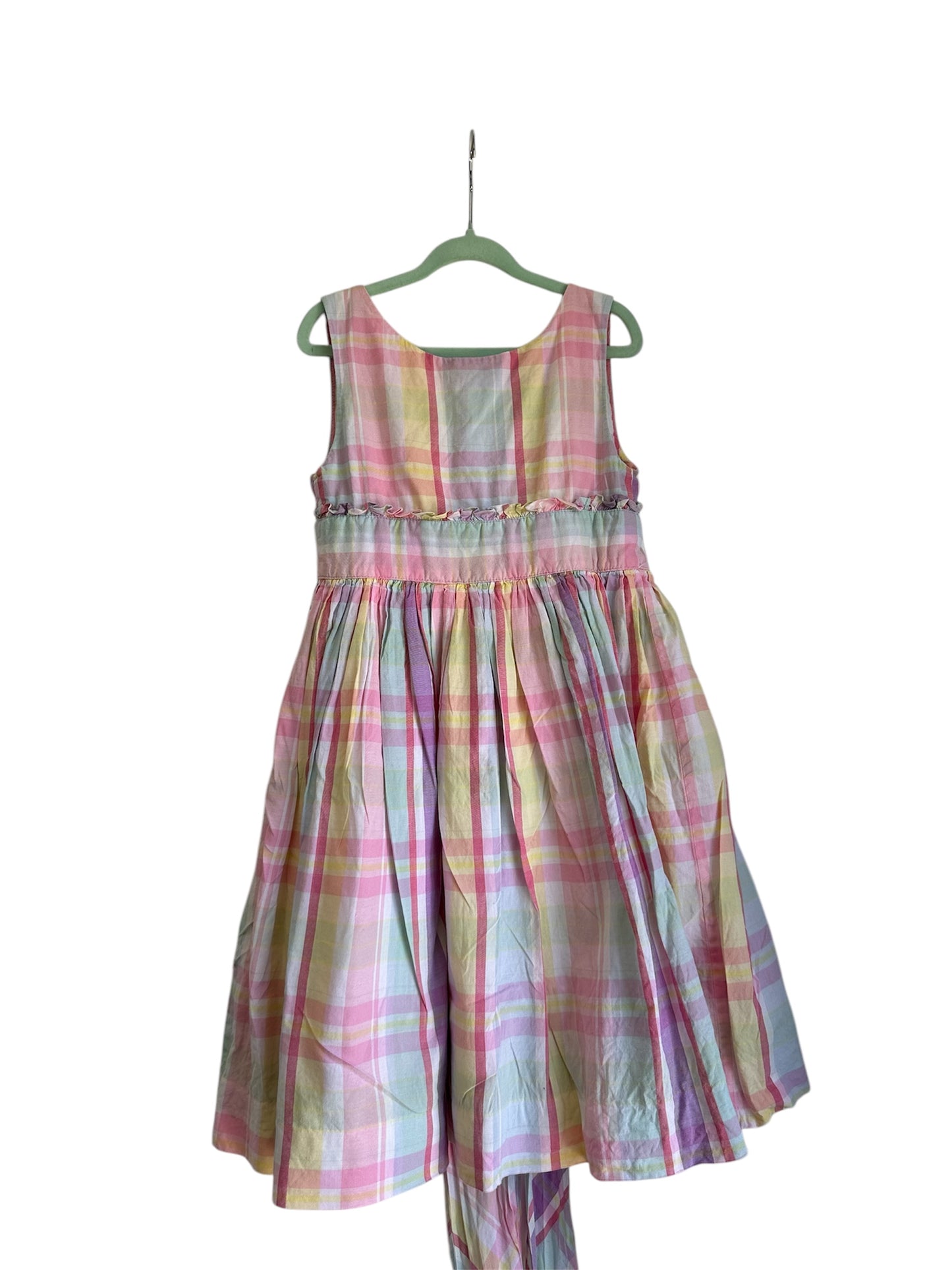 Ralph Lauren Vintage Pastel Check Dress - Size 6 (4-7years)