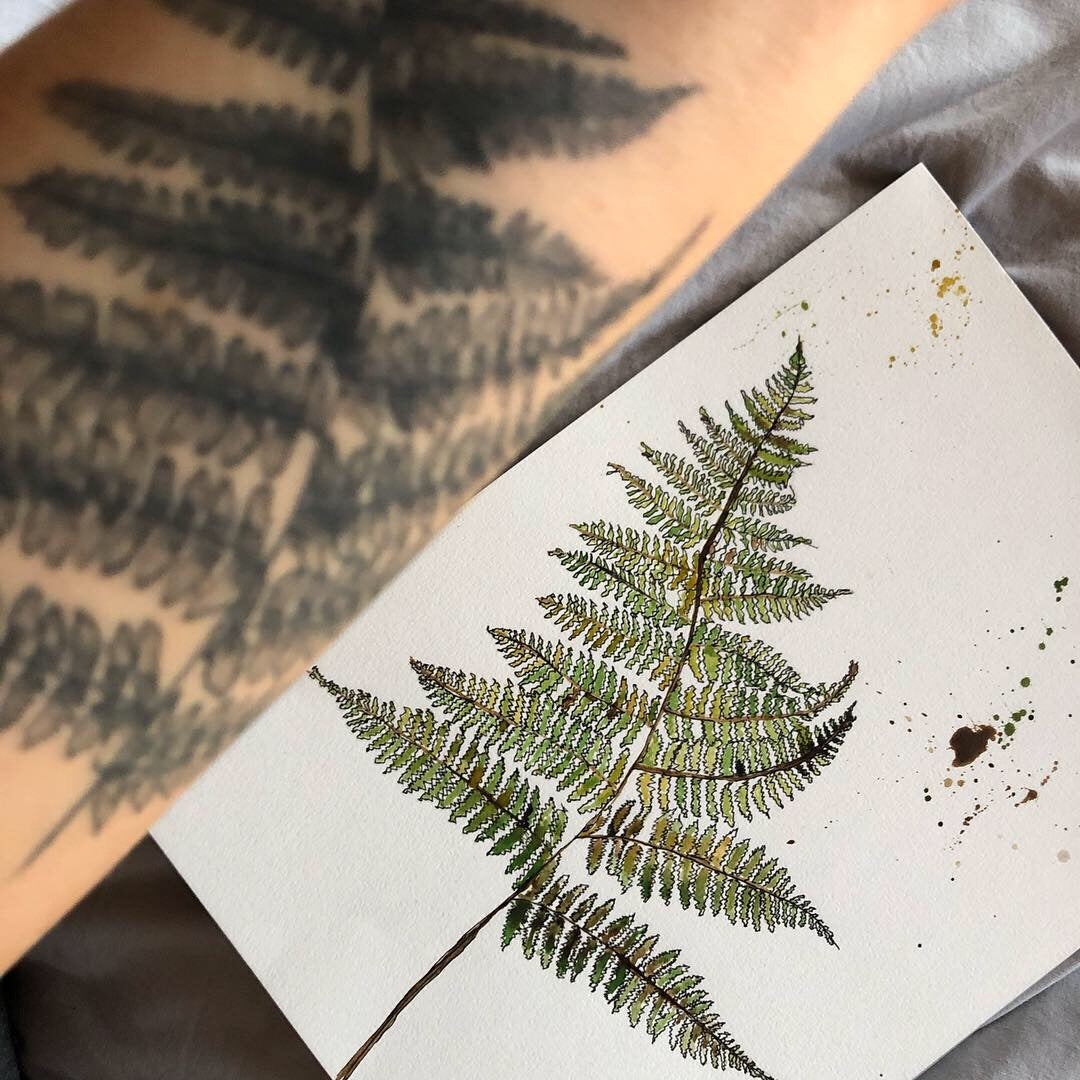 Silver Fern - Watercolour Painting Print