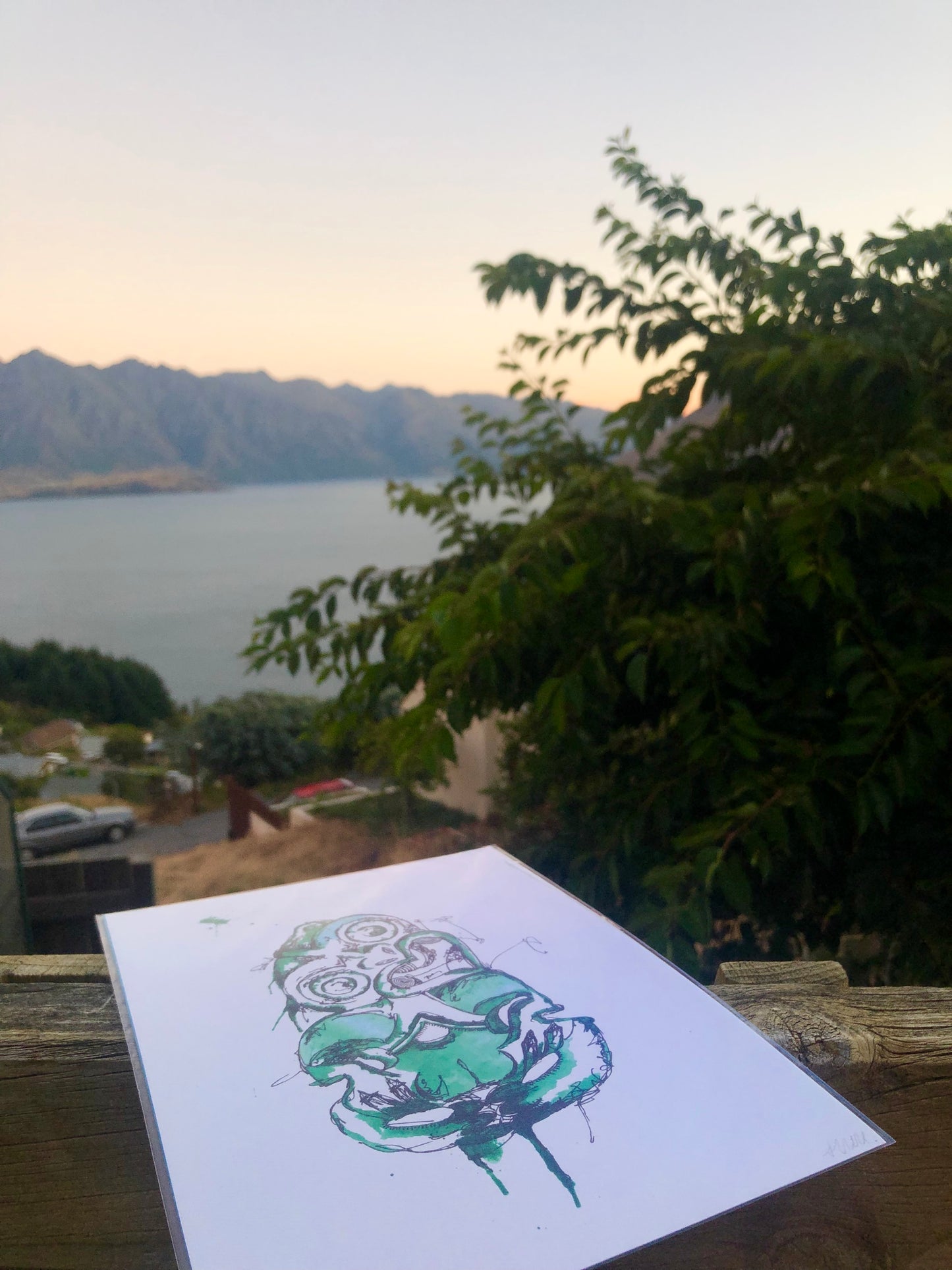 Tiki - Watercolour Painting Print